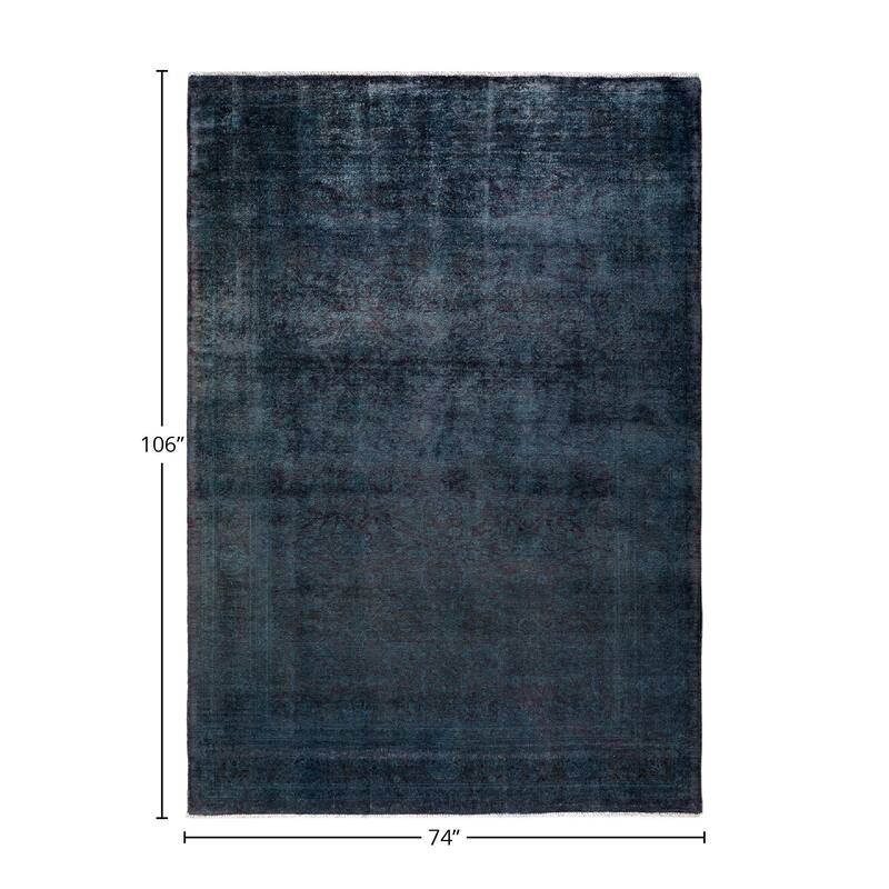 Vibrance, One-of-a-Kind Hand-Knotted Area Rug - Gray, 6' 2" x 8' 10" - 6' 2" x 8' 10"