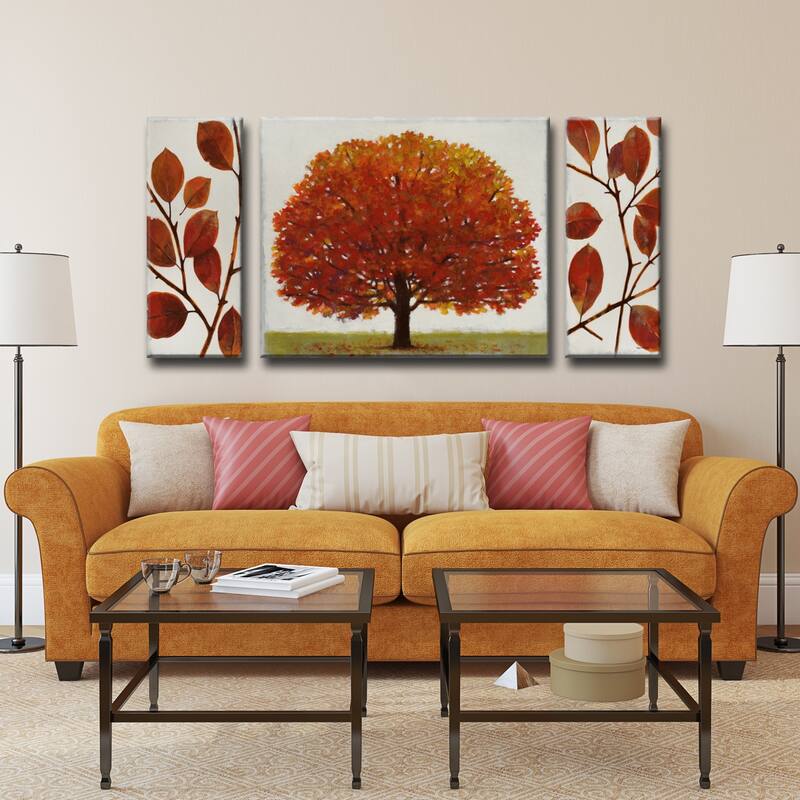'November Splendor' 3 Piece Wrapped Canvas Wall Art Set by Norman Wyatt Jr.