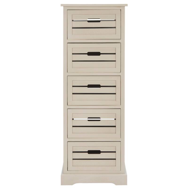 SAFAVIEH Sarina Grey Storage 5-Drawer Cabinet - 16.5" x 12.6" x 46.5"