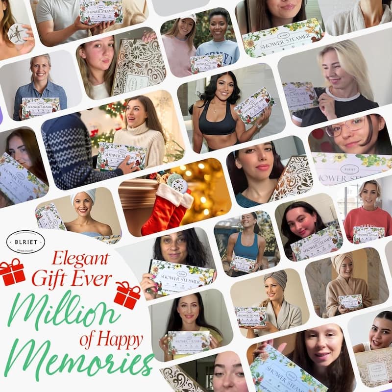 Natural Home Spa Self Care Relaxation Shower Bombs Beauty Gifts 8 Pack