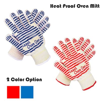Oven Glove Oven Mitts,EN407 Certified Extreme Heat Up to 932°F,Red