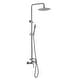 preview thumbnail 50 of 58, Outdoor 10 Inch Round Rain Shower Set with Handheld Shower (Adjustable Slider) Brushed Nickel