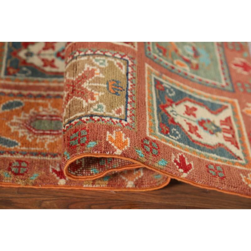 Garden Design Kazak Foyer Rug Hand-Knotted Wool Carpet - 2'0" x 3'1"