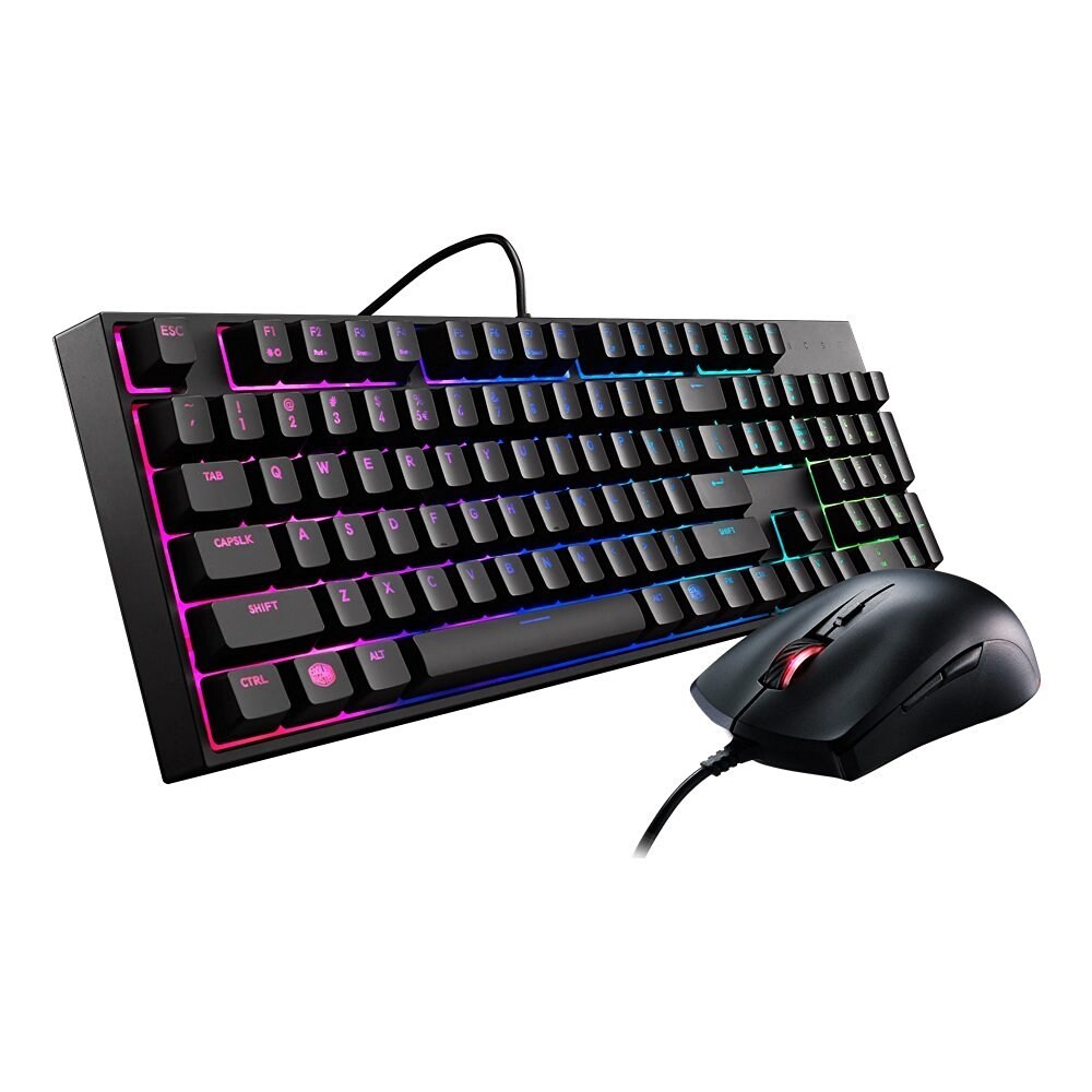 Cooler Master Masterkeys Lite L Gaming Keyboard Mouse Combo Mem Chanical Switches Brilliant Rgb Led Sgb 3040 Kkmf1 Us Overstock 26638217