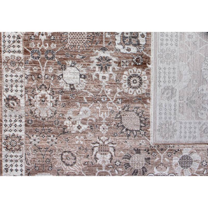 Bashian Yanis Dusty Rose Transitional Area Rug