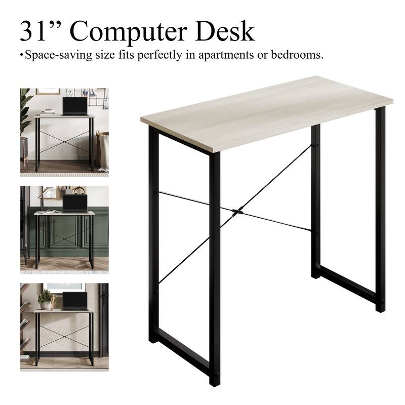 CraftPorch Modern 31-Inch Metal Computer Desk