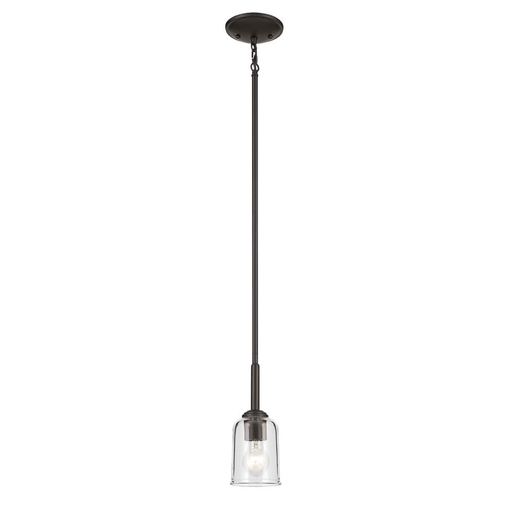 Kichler Lighting Shailene 1-Light Mini Pendant Light with Clear Glass