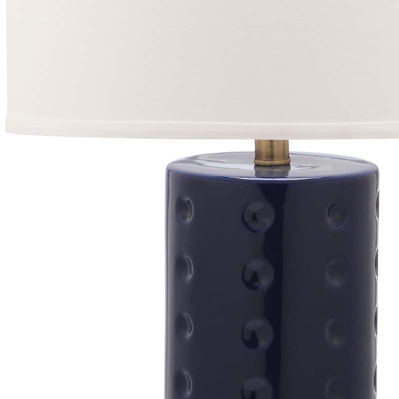 SAFAVIEH Lighting 26-inch Navy Roxanne Table Lamp (Set of 2)