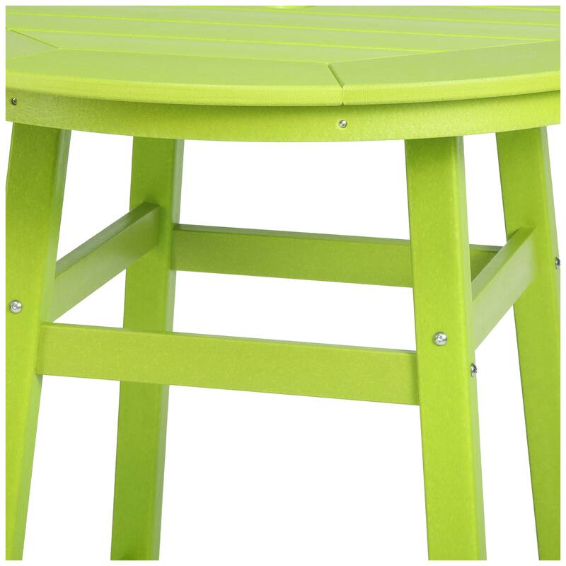 Polytrends Laguna Hdpe All Weather Outdoor Patio 35" Round Counter Table