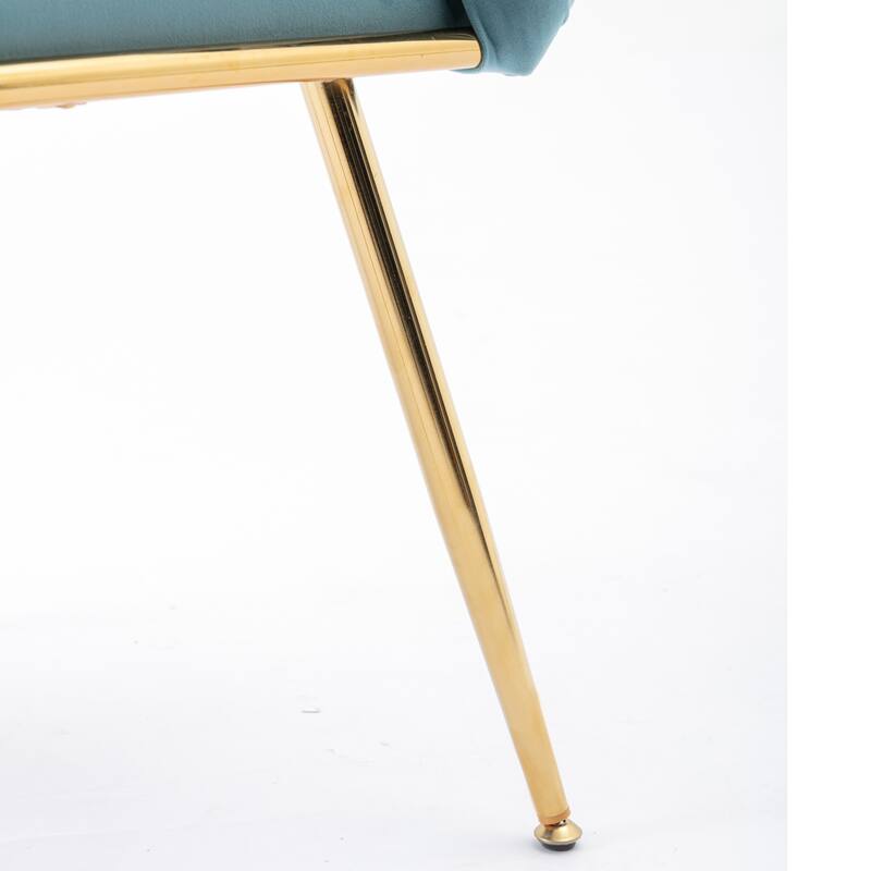 Modern Simple Leisure Velvet Single Sofa Chair Bedroom Lazy Person Household Dresser Stool Manicure Table Back Chair Set Of 2