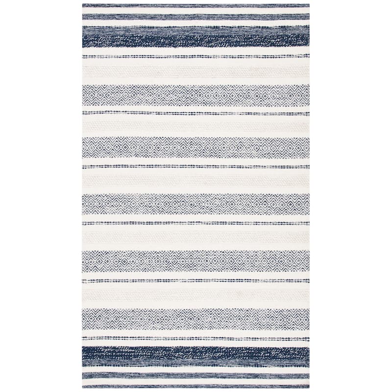 SAFAVIEH Handmade Striped Kilim Salena Modern Cotton Rug