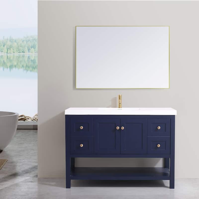 Winslow 48" Single Bathroom Vanity Set - Blue