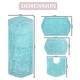 preview thumbnail 13 of 165, Waterford Collection 100% Cotton Non-Slip Bathroom Rug Set, Machine Washable Bath Rug, 4 Piece Bath Mat Set with Contour