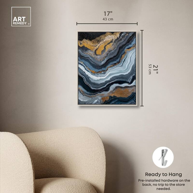 Acrylic Flow II Canvas by Art Remedy