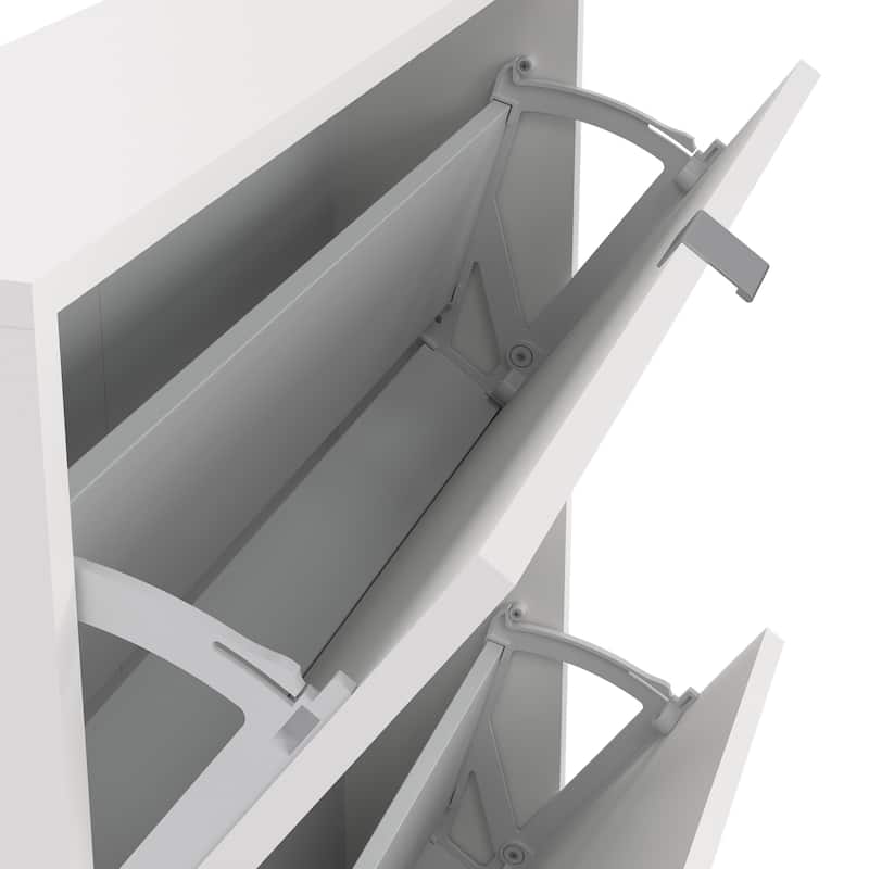 Porch & Den Cambria 2-Drawer Shoe Cabinet