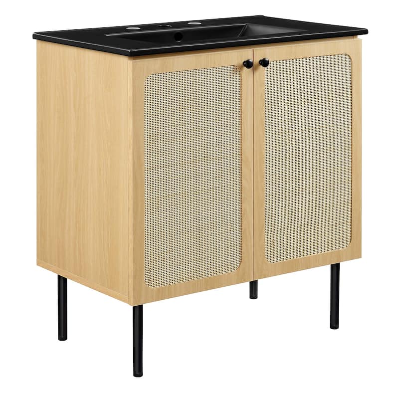 Chaucer Bathroom Vanity with Black Basin Included