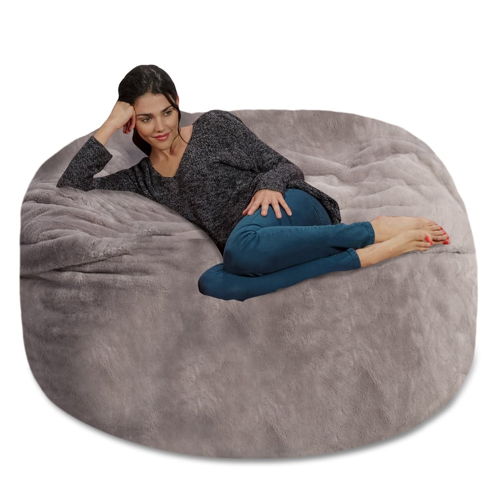 Bean Bag Chair 5-foot Memory Foam Removable Cover Bean Bags