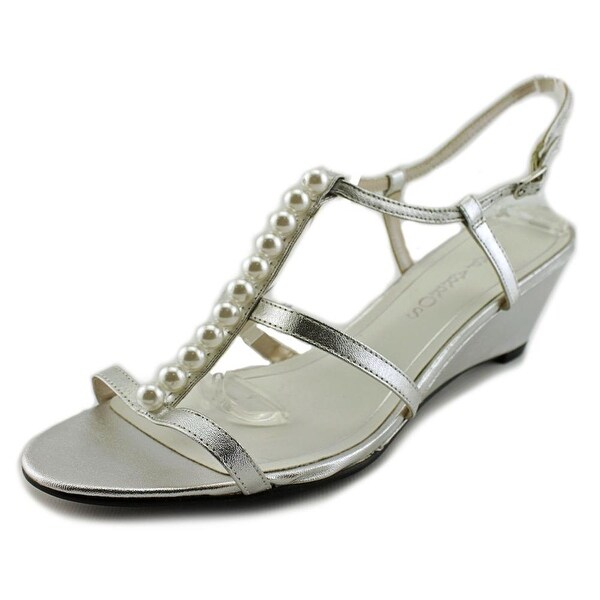 Caparros Sullivan Open Toe Canvas Wedge Sandal
