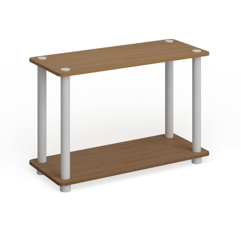Porch & Den St. Marks 2-tier End Table - Beech/White, Two Tables