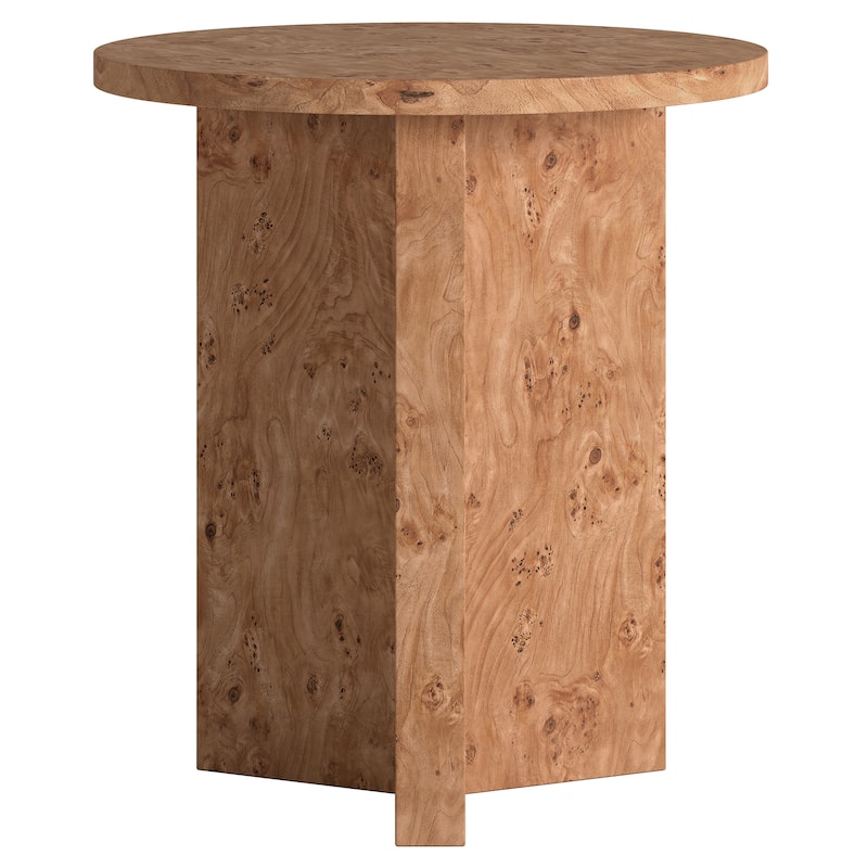 Anders 20" Wide Burled Side Table - 20" Wide