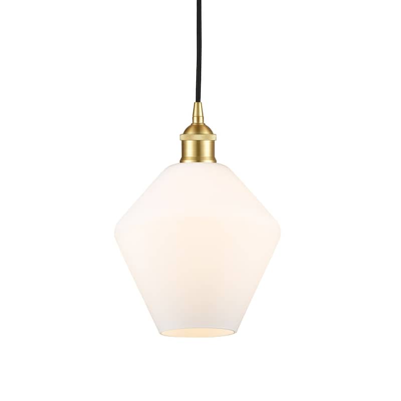 Innovations Lighting 616-1P-11-8 Cindyrella Pendant Cindyrella 8" Wide - Satin Gold / Cased Matte White