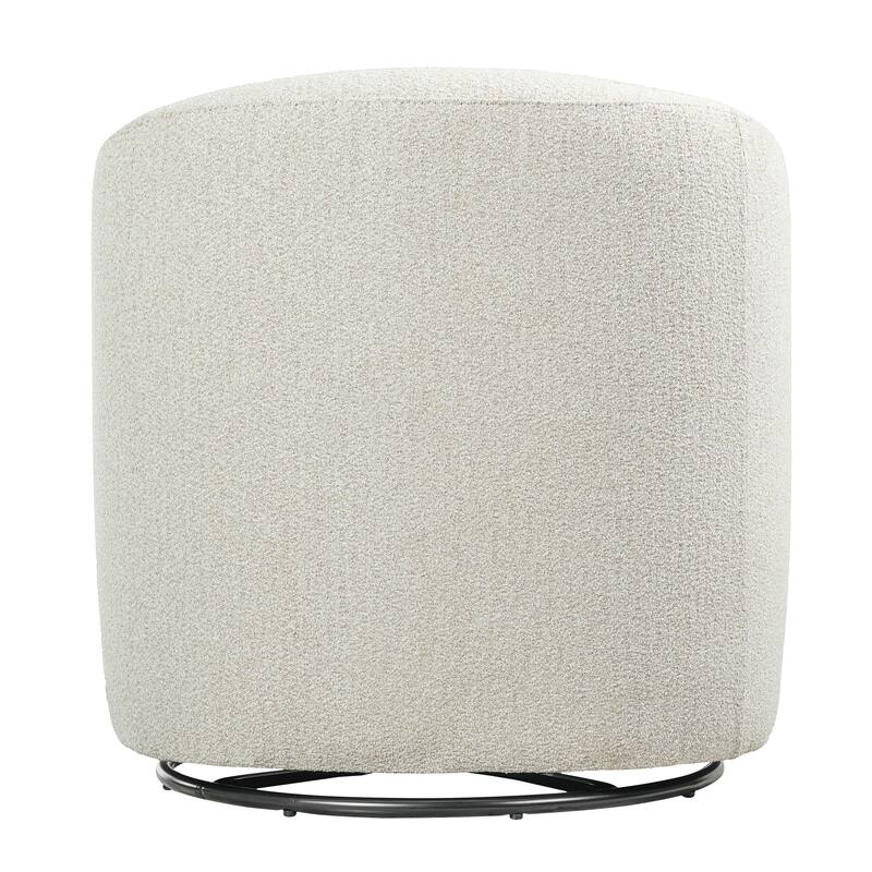 Christopher Knight Home - Modern Upholstered Swivel Accent Chair with Barrel Design