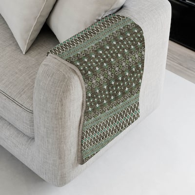 Premium Machine Washable Boho Moroccan Sherpa Throw Blanket