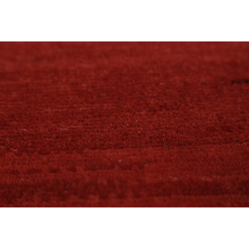 Gabbeh Modern Rug Handmade Bedroom Wool Carpet - 4'0" x 5'10"