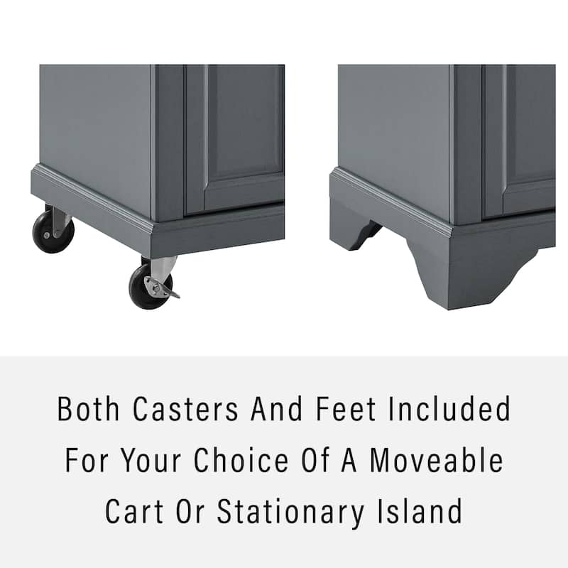 Crosley Avery Kitchen Cart - 42.13"W x 18"D x 36"H