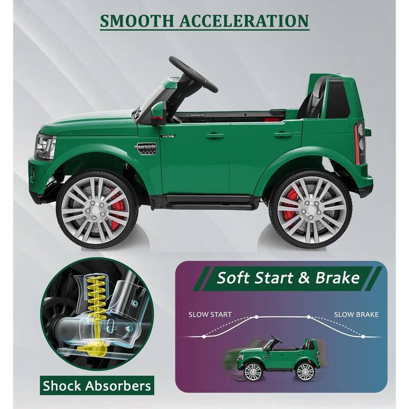 Licensed Land Rover Ride on Car, 12V 4.5 MPH Ride on Toys for Toddlers 3-8
