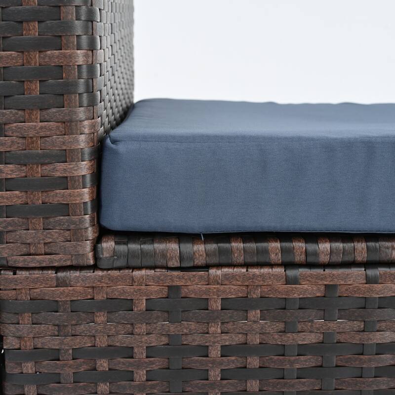 Outdoor Wicker Weaving Conversation Combo Set of 5