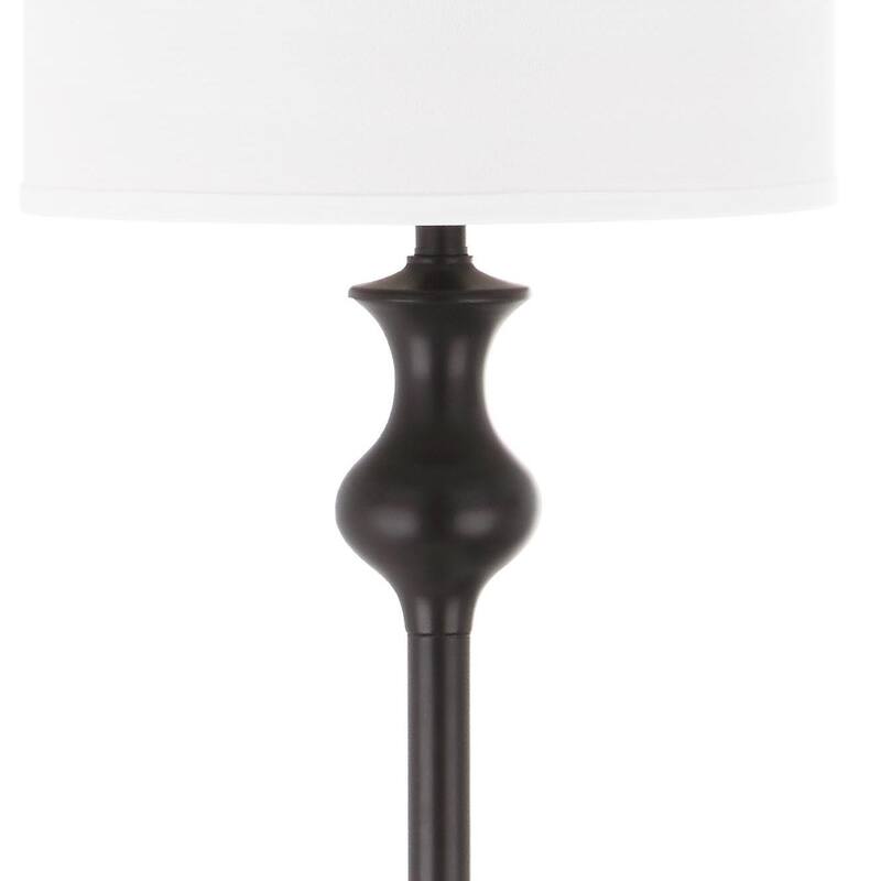 SAFAVIEH Lighting 62-inch Brewster Black Floor Lamp - 15" W x 15" L x 61.5" H