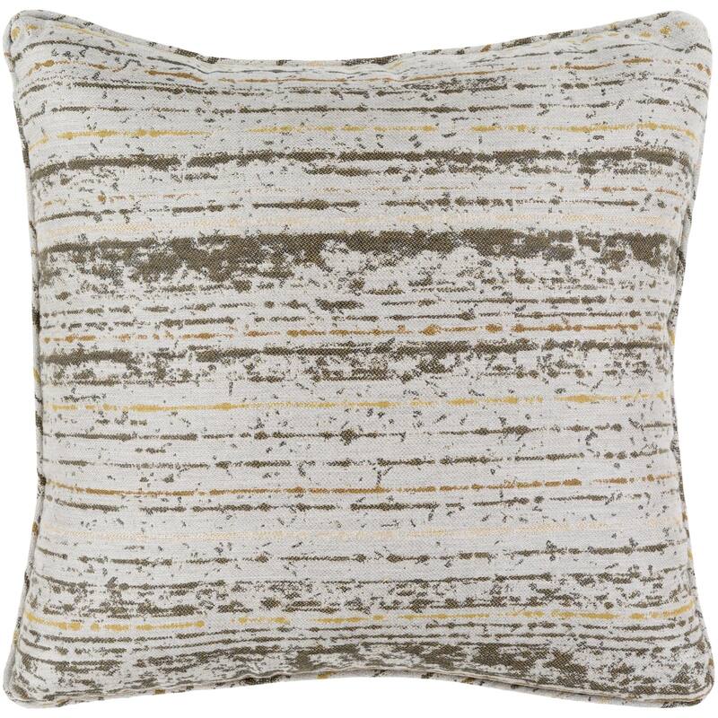 Shemar Modern & Contemporary Abstract Accent Pillow - 20"L x 20"W - Cover Only - Light Brown