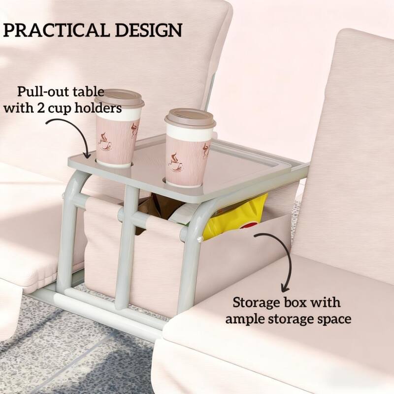 GDFStudio - Ethan Comfortable Patio Swing Chair with Canopy and Storage