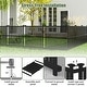 preview thumbnail 4 of 10, Costway 2/4 PCS Air Conditioner Fence Panels with Metal Ground Stakes