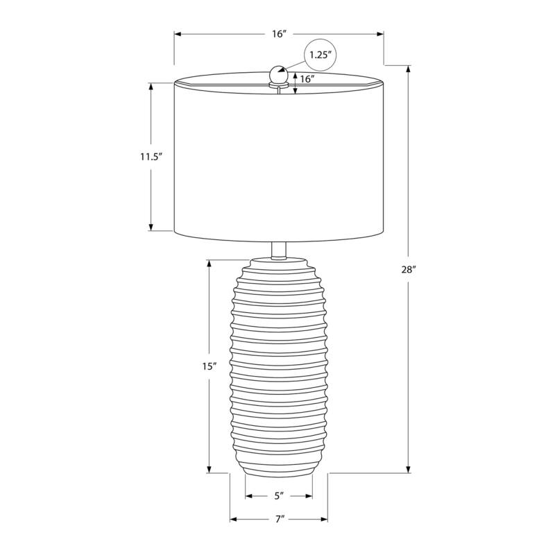 Lighting, 28"h, Table Lamp, Cream Resin, Ivory / Cream Shade, Transitional