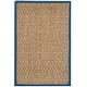 preview thumbnail 78 of 169, SAFAVIEH Natural Fiber Marina Basketweave Seagrass Rug 2' x 3' - Natural/Navy
