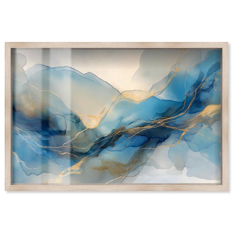 Postmodern Flow II Shadowbox by Art Remedy - Natural - 36" x 24"