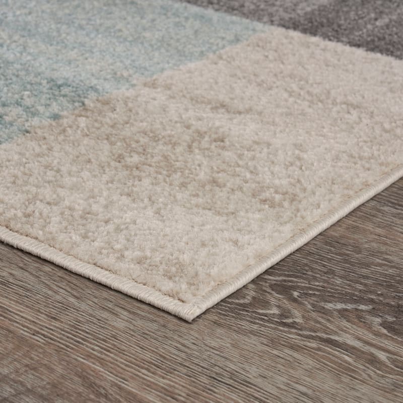 Sevita Multicolored Modern Color Block Area Rug