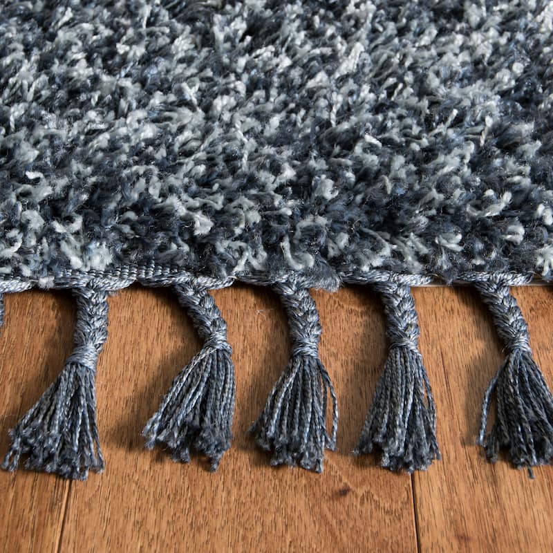 SAFAVIEH Pro Luxe Shag Yuna Moroccan Tassel 2.4-inch Thick