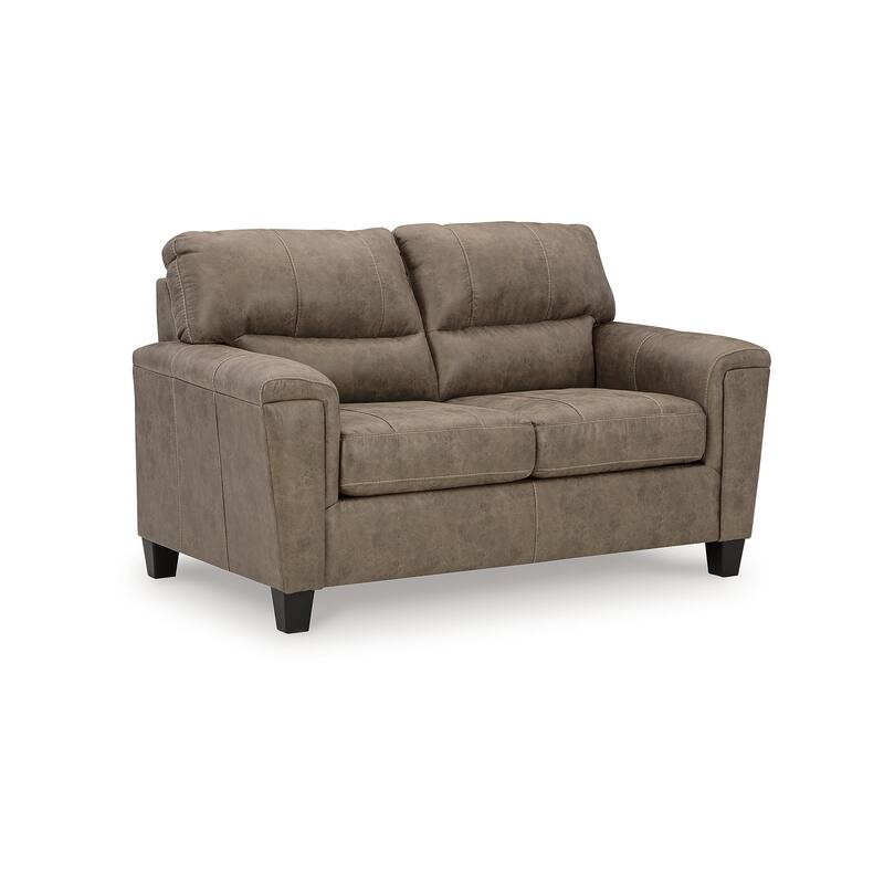Signature Design by Ashley Navi Fossil Loveseat - 61" W x 38" D x 39" H