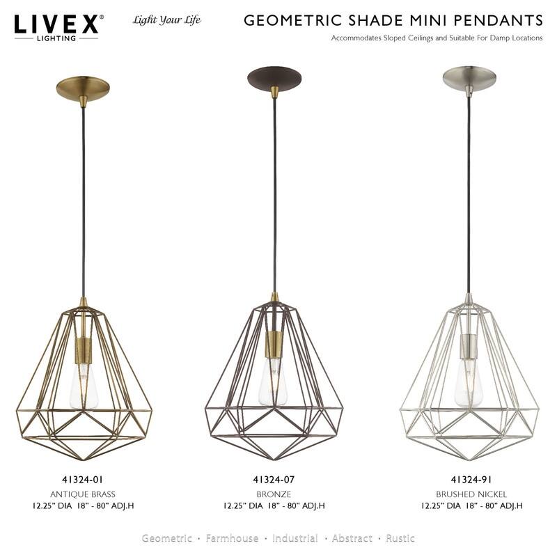 Livex Lighting 1-light Mini Pendant, 41324