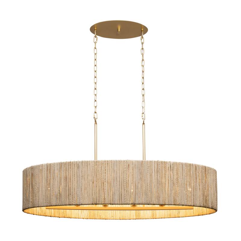 Varaluz Jacob's Ladder 6-Light Linear Pendant - French Gold