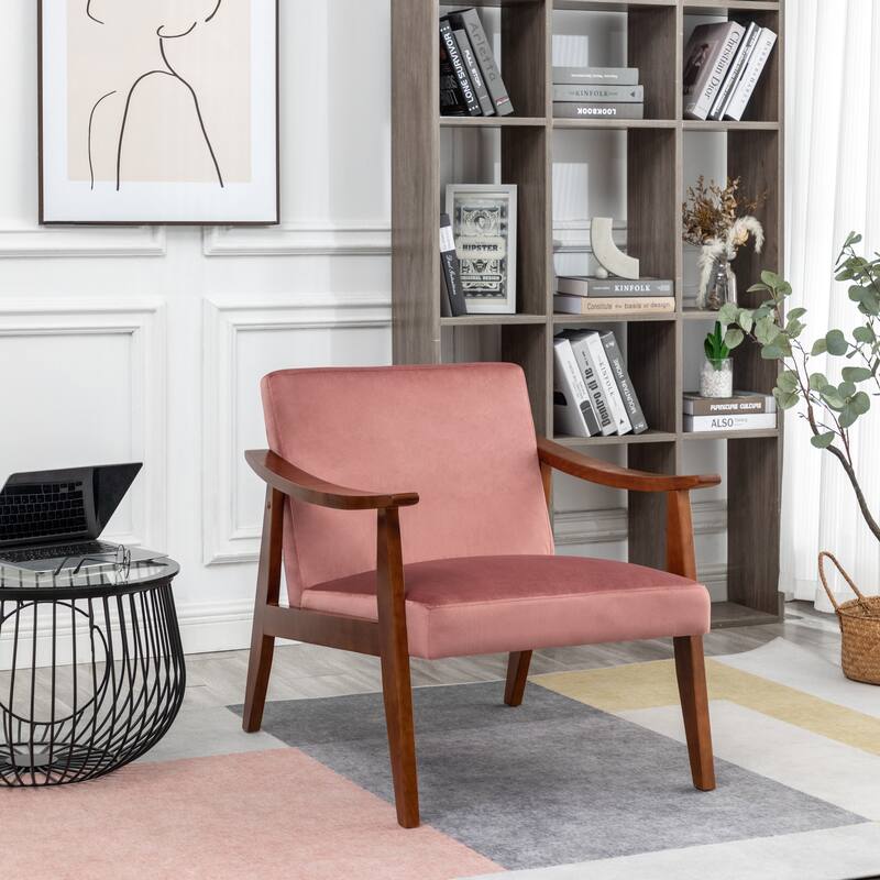 Carla 27.2'' Wide Velvet Accent Chair - Rose