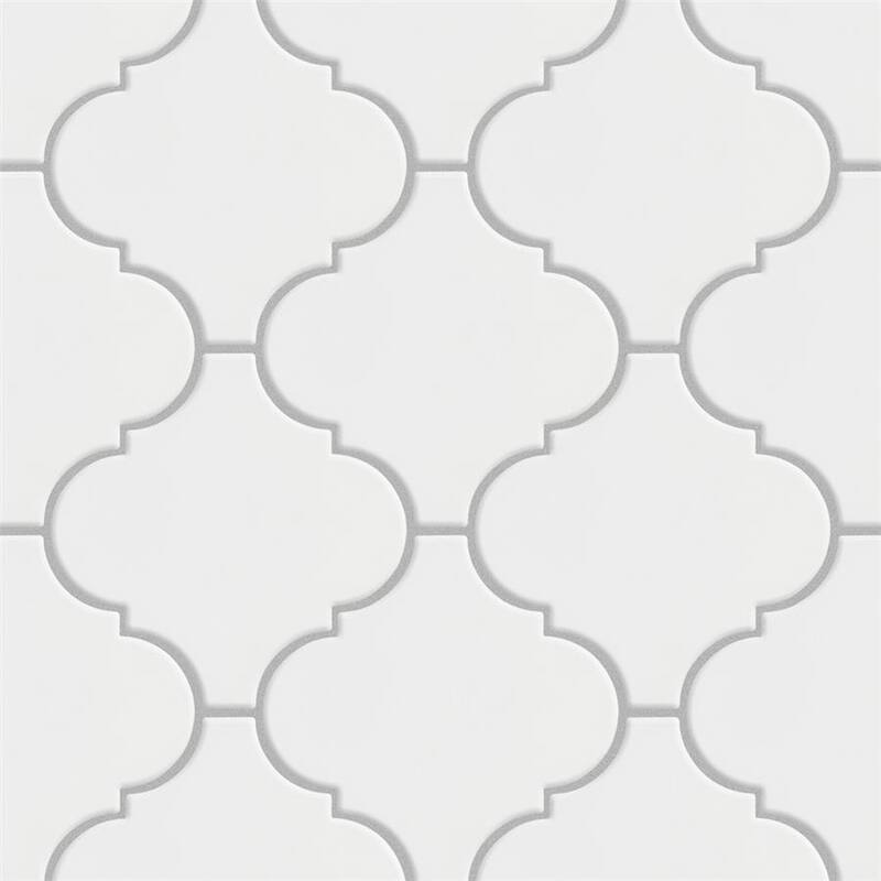 Merola Tile Provenzale Lantern White 8" x 8" Porcelain Floor and Wall Tile