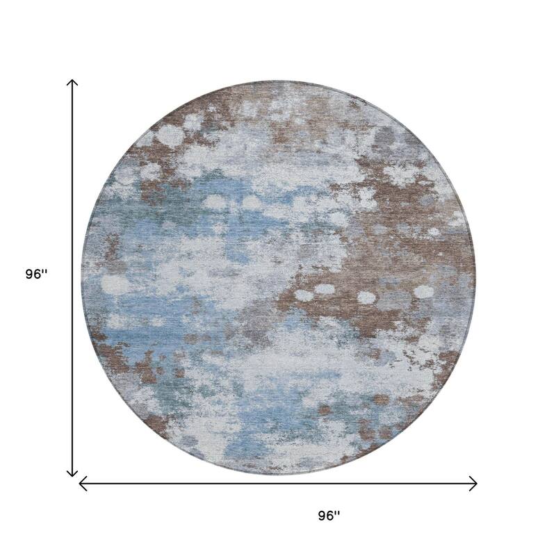 HomeRoots Abstract Transitional Rectangle Outdoor Rug