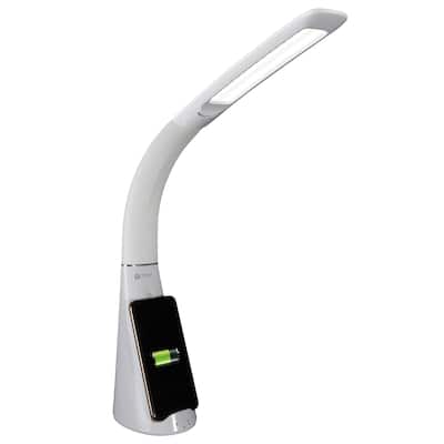 OttLite Wellness Series® Purify LED Desk Lamp with Wireless Charging - White
