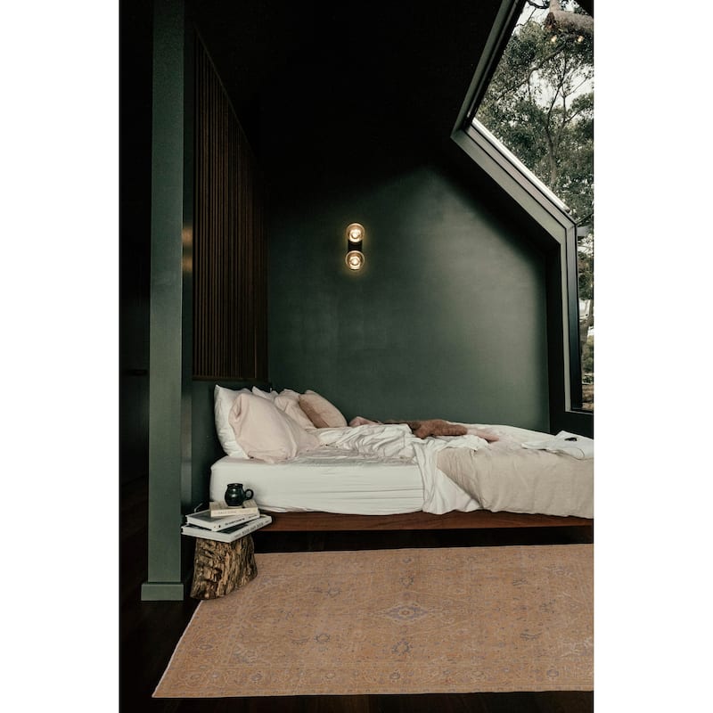 ECARPETGALLERY Hand-knotted Antalya Vintage Tan Wool Rug - 4'6 x 7'2