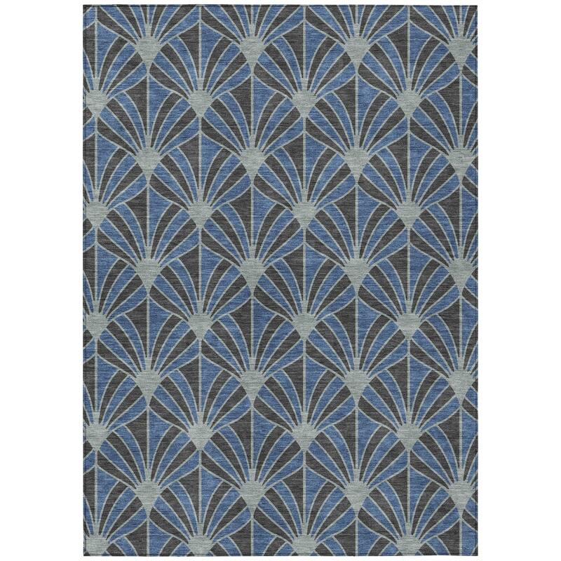 Machine Washable Indoor/ Outdoor Casual Kim Chantille Rug