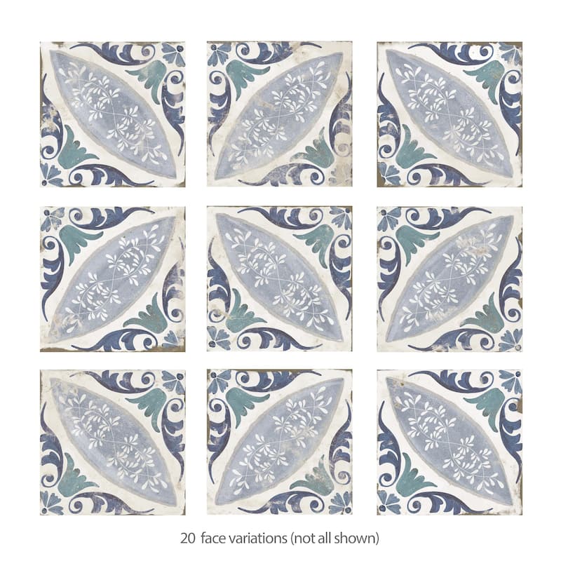 Merola Tile Magnolia Paulina 7-7/8" x 7-7/8" Porcelain Floor and Wall Tile